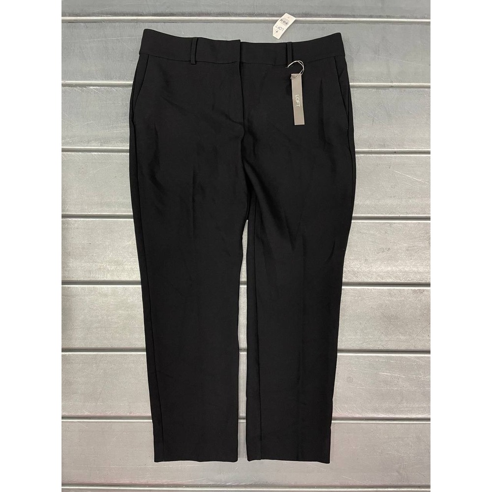 Loft Slim Pants Womens‎ 12 Black Casual Work Inseam 28